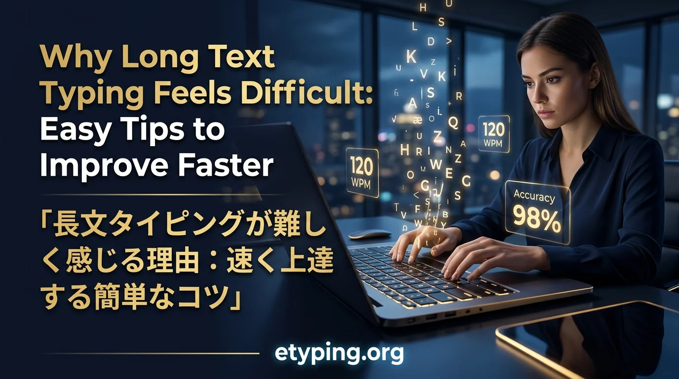 Why Long Text Typing Feels Difficult