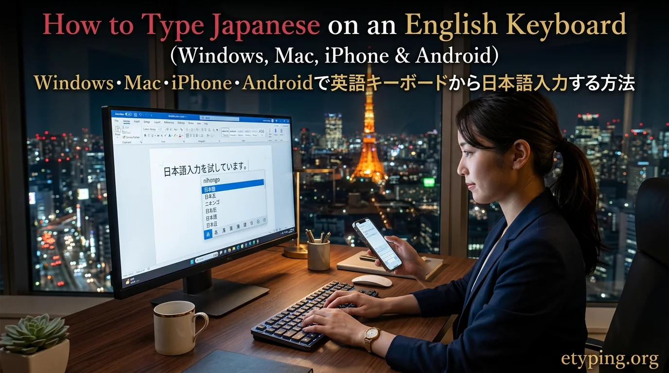 How to Type Japanese on an English Keyboard