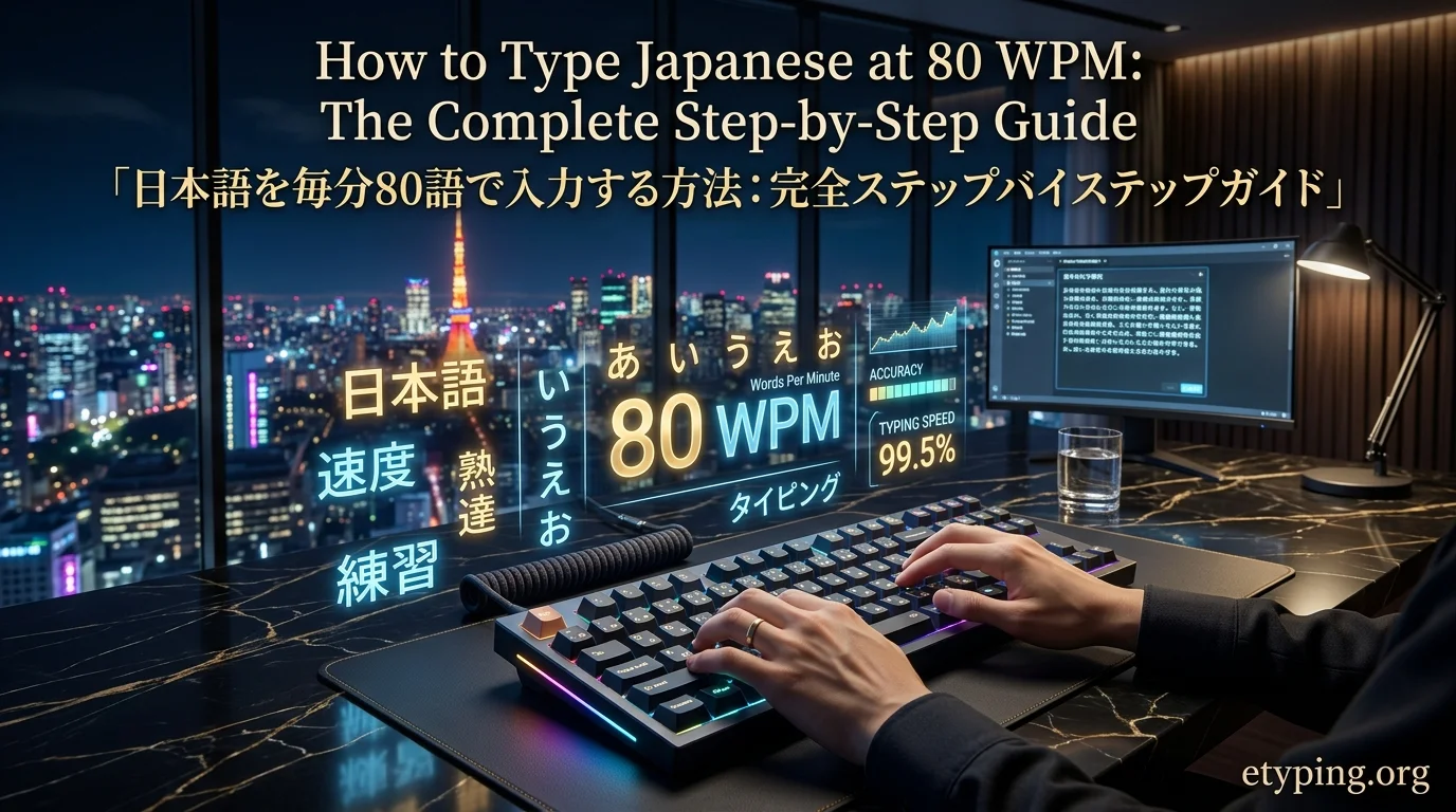 How to Type Japanese at 80 WPM